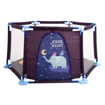 Kojec Słonik do zabawy dla dzieci 3m+ Ścianki z siatki + Wejście na zamek + 40 Piłeczek